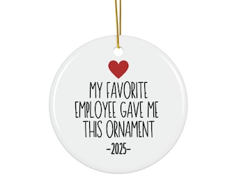Boss Christmas Ornament, Funny Boss Gift, Keepsake Ornament, Gifts For Boss, Christmas Ornament For Boss, Best Boss Ever Gifts