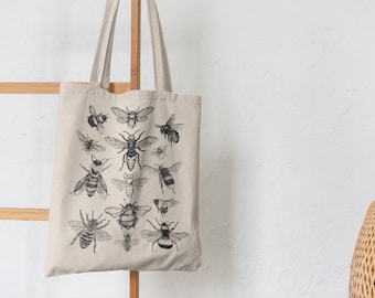 Bee canvas bag sale