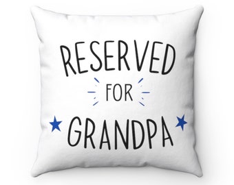 Reserved For Grandad's Arse Funny Cushion Cover 