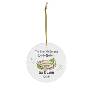 Empty Nester Ornament Personalized, Gift for Empty Nesters, Christmas Keepsake Ornament For Mom and Dad Bild 2