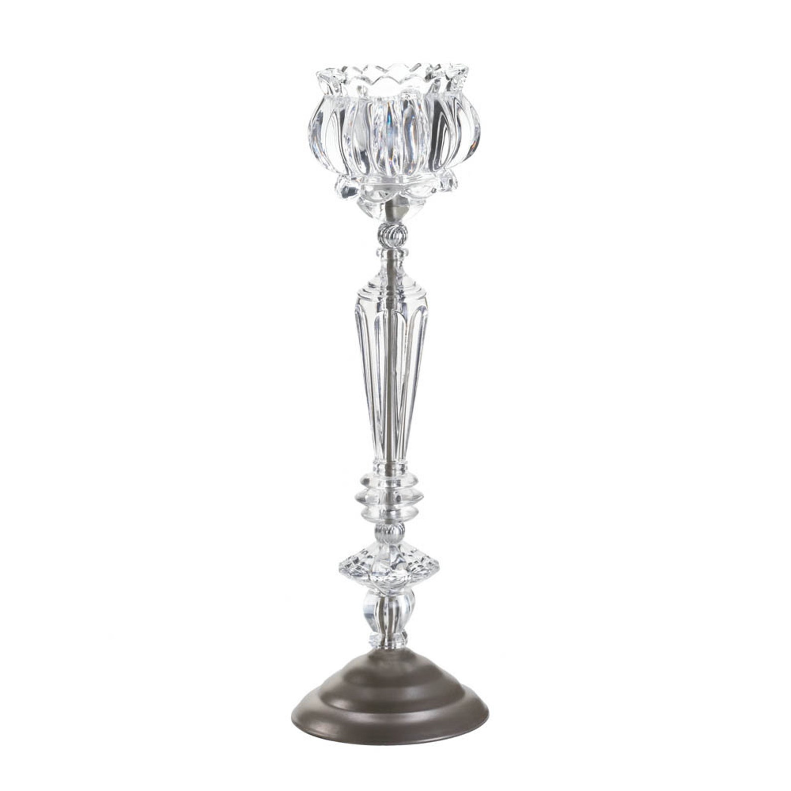 Crystal Flower Candle Stand Etsy