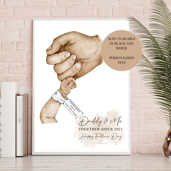 Father and child print, fathers day gift, daddy and baby, Christmas gift  for dad, gift for dad, home decor, Christmas gift
