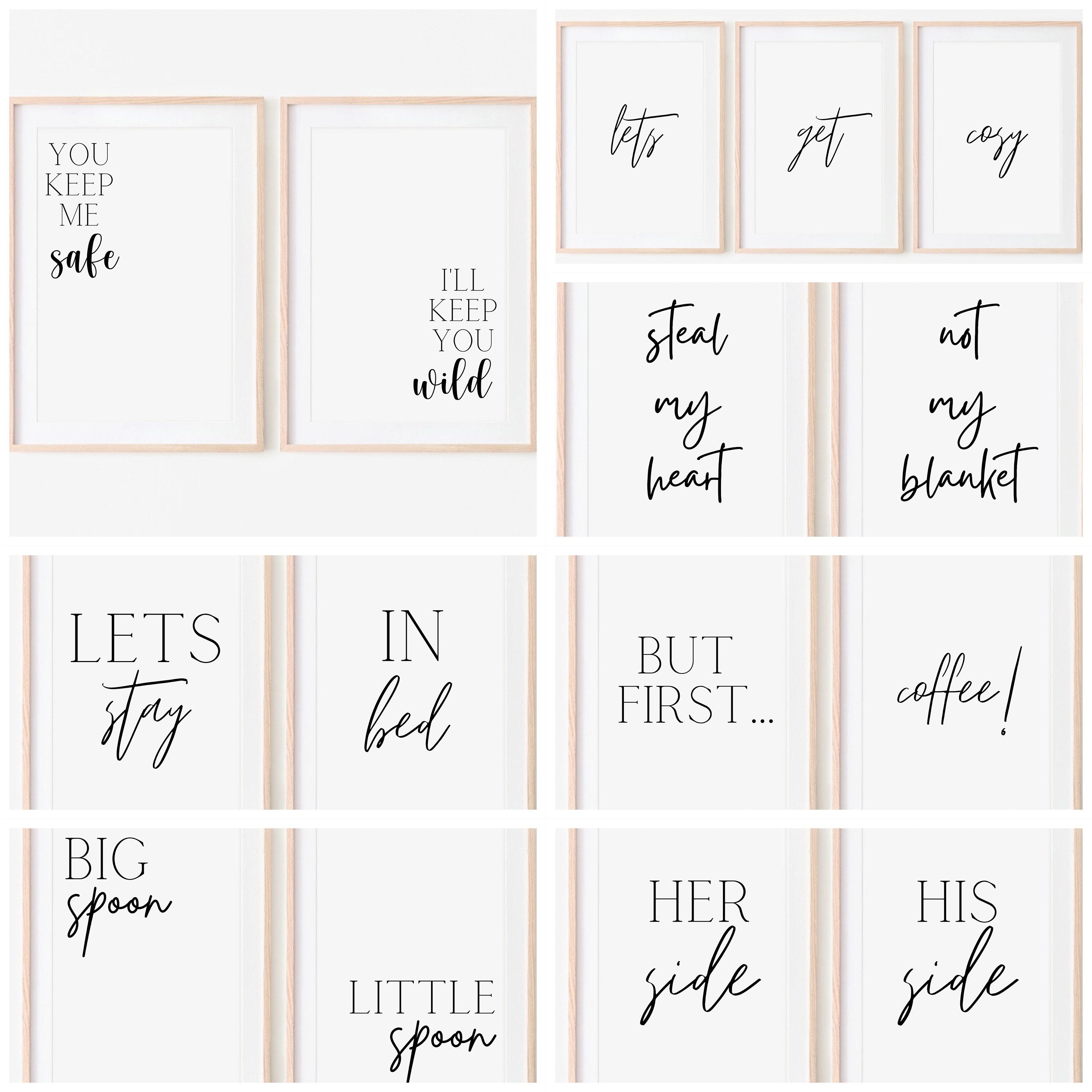 bedroom quote prints bedroom decor quote prints bedroom etsy