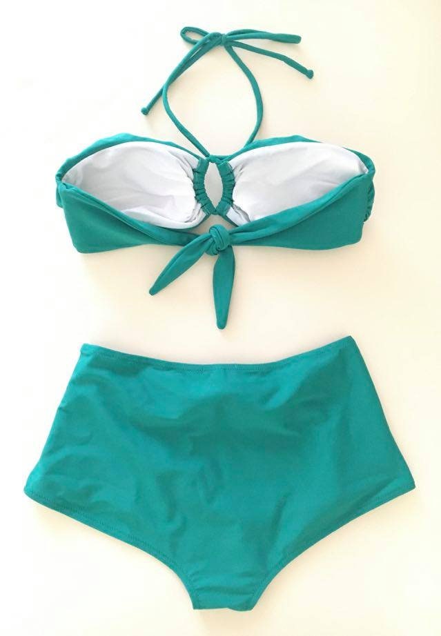 Vintage 1940s 1950s Style Green lola Bikini Swimsuit Size - Etsy