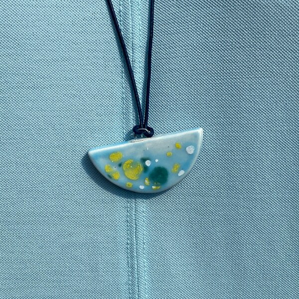 Ceramic Necklace Etsy