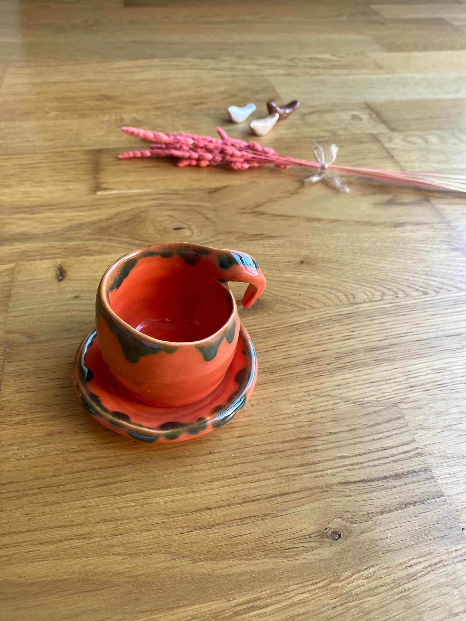 Unique Espresso Cup with Saucers Stylish Handmade Ceramic Etsy