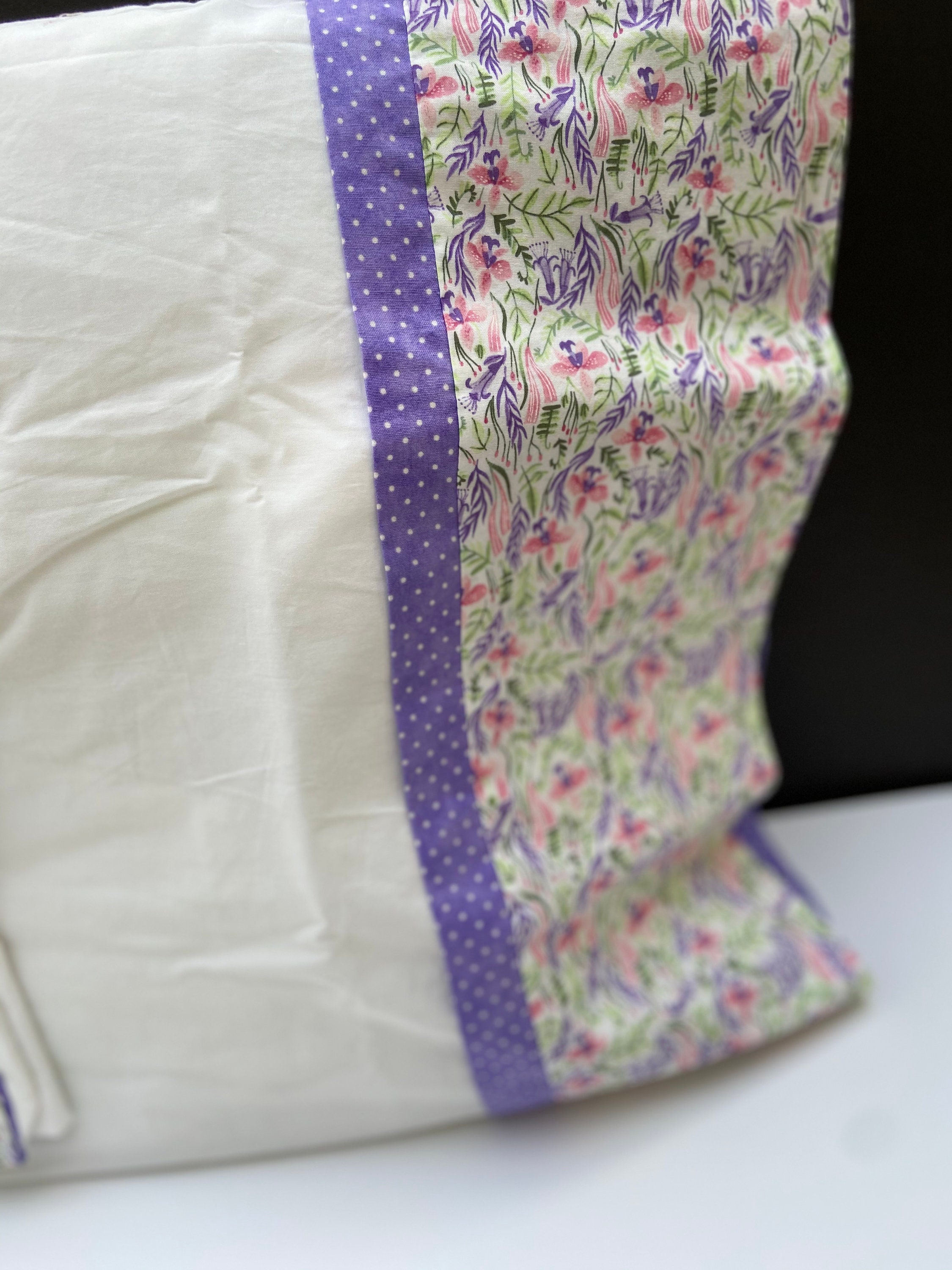 Floral Print Pillowcase in Standard Size. Beautiful Blend of Etsy