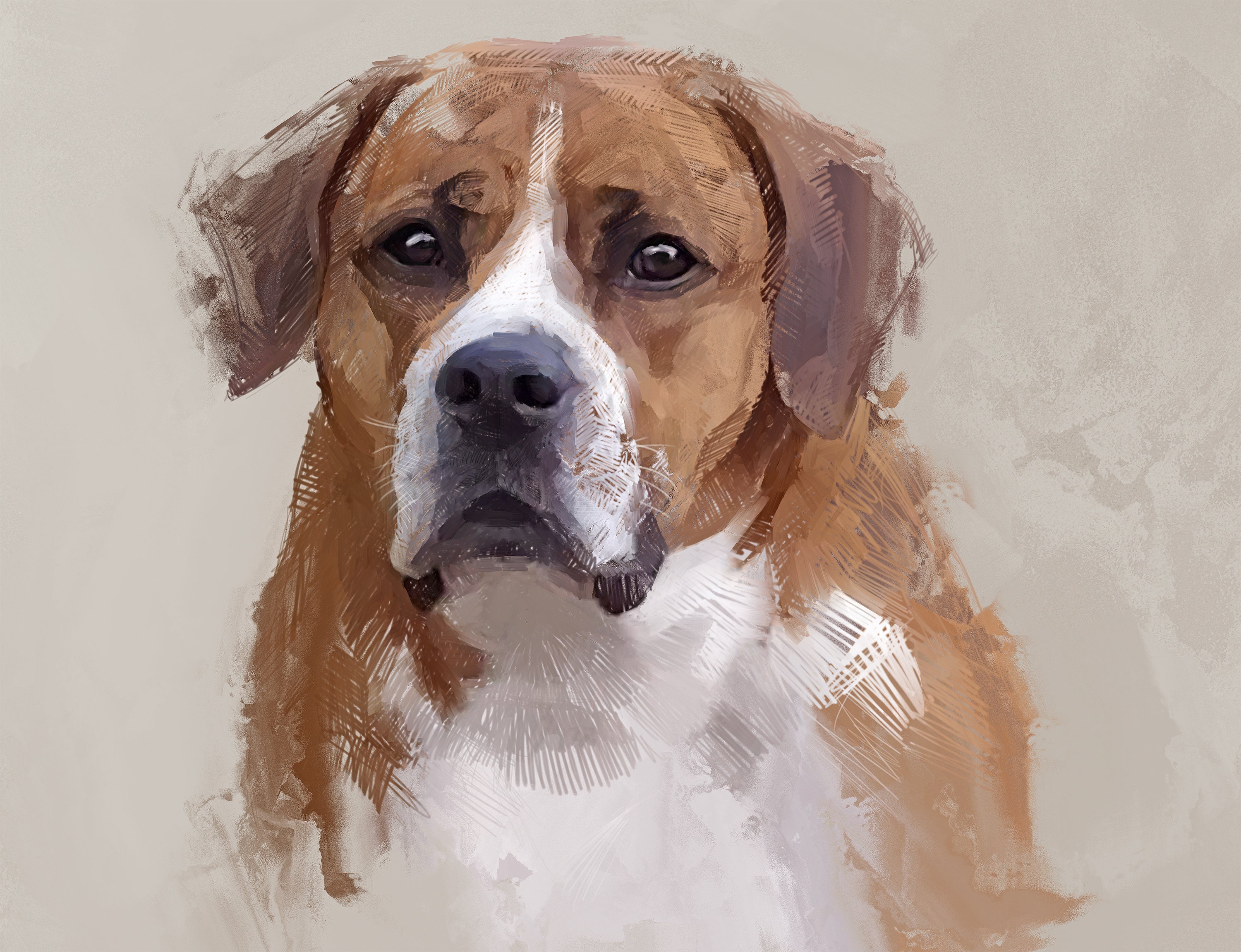 custom-dog-canvas-art-pet-photo-into-artwork-personalized-etsy