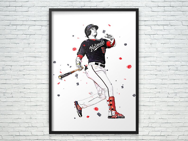 Baseball Gifts Kids Decor Baseball Poster Baseball Player Man Cave Poster Canvas Wall Art Juan Soto Poster Sports Art Print