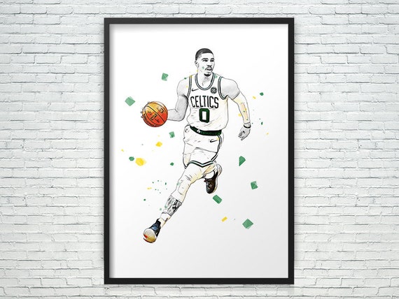  bcf Jayson Tatum Poster Wall Art Prints,Jayson Tatum Cool HD  Basketball Inspirational Canvas Poster for Boys Bedroom Living Room Offices  Dorm Room Decoration Gift,16 x 24inch,Unframe.: Posters & Prints