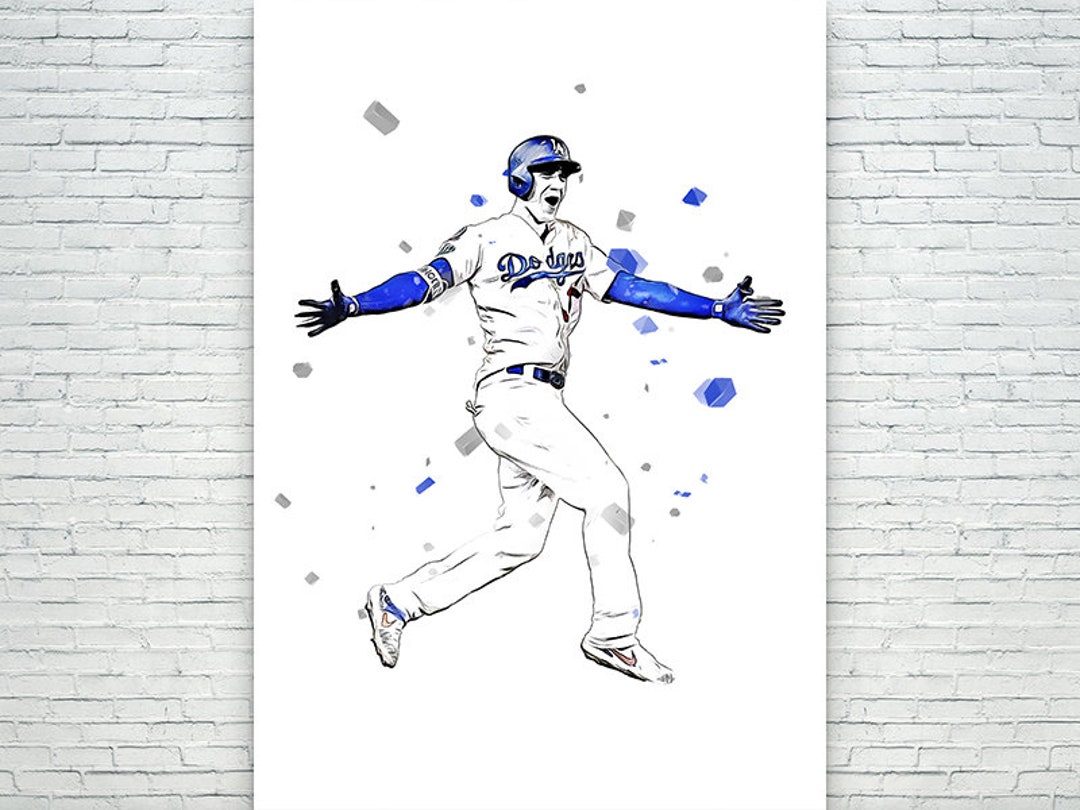 Cody Bellinger Poster / Sports Art Print Canvas Wall Art Man Etsy