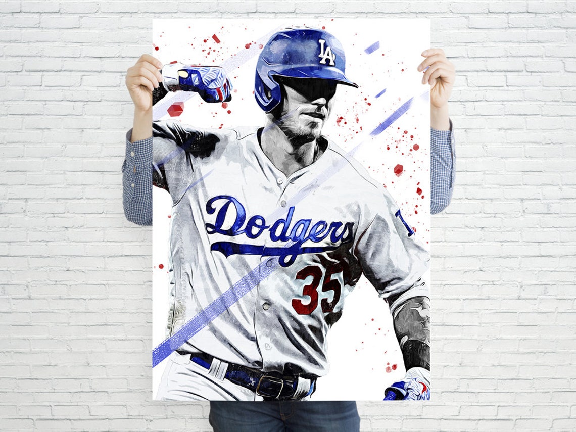 Cody Bellinger Poster / Sports Art Print Canvas Wall Art Etsy