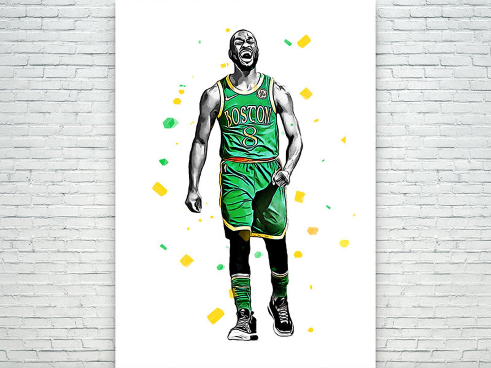 Kemba Walker Poster / Sports Art Print Basketball Poster Etsy