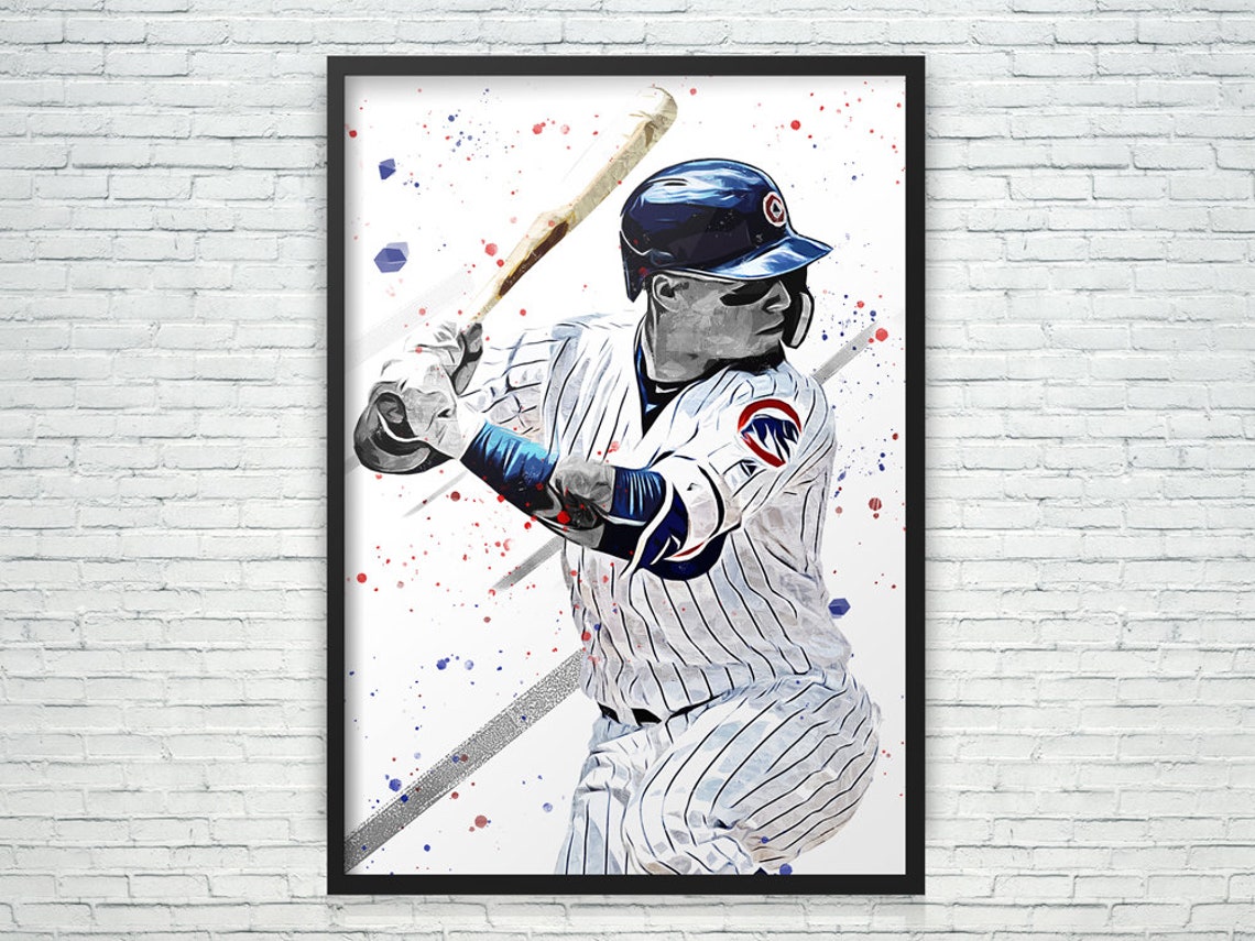 Javier Baez Poster / Sports Art Print Canvas Wall Art - Etsy