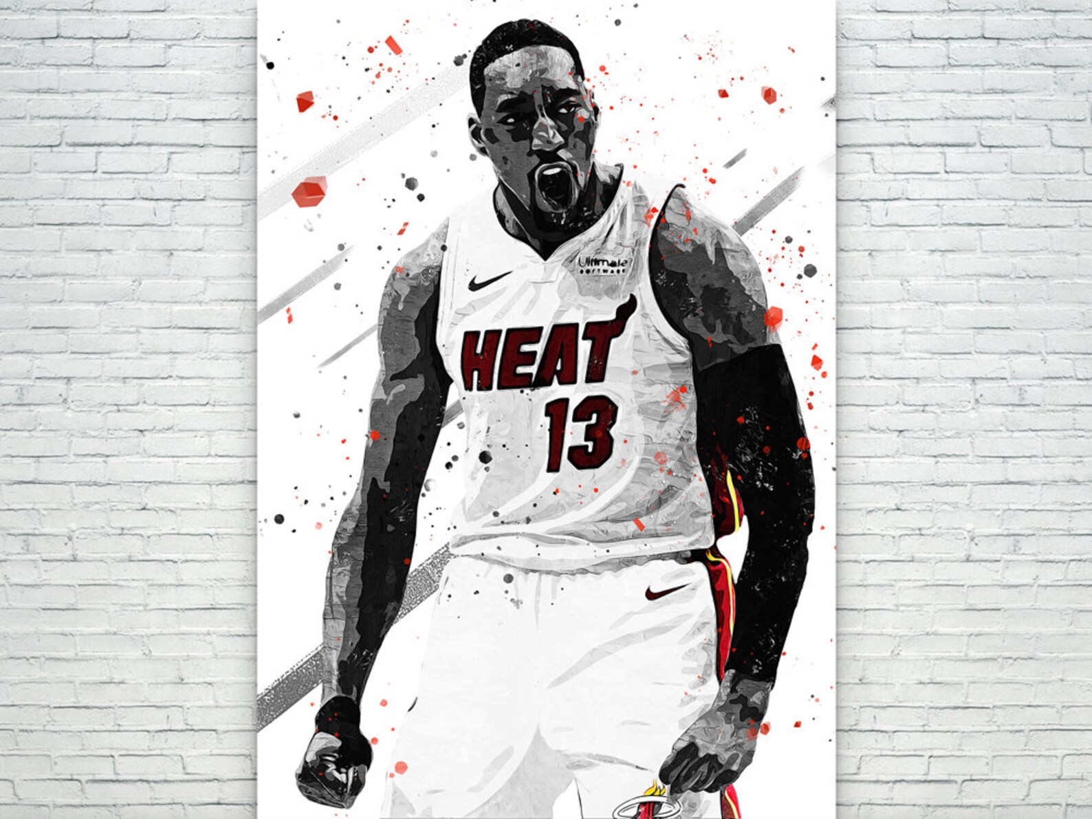 Bam Adebayo Poster Canvas Print Kids Gift Home Decor Gym - Etsy