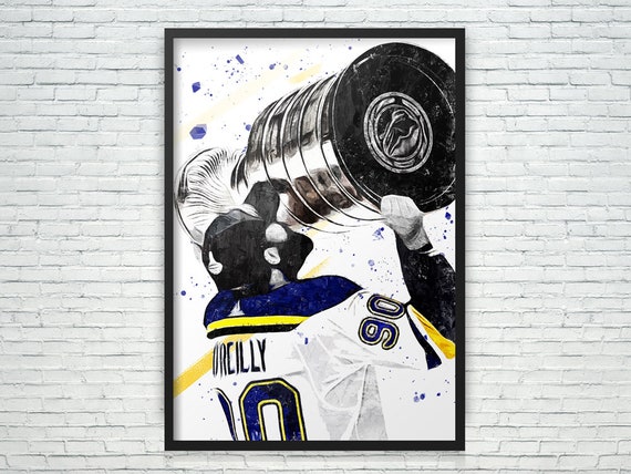 Ryan O'Reilly St Louis Blues Poster Sports Art Print, Hockey Poster, Kids  Decor, Man Cave