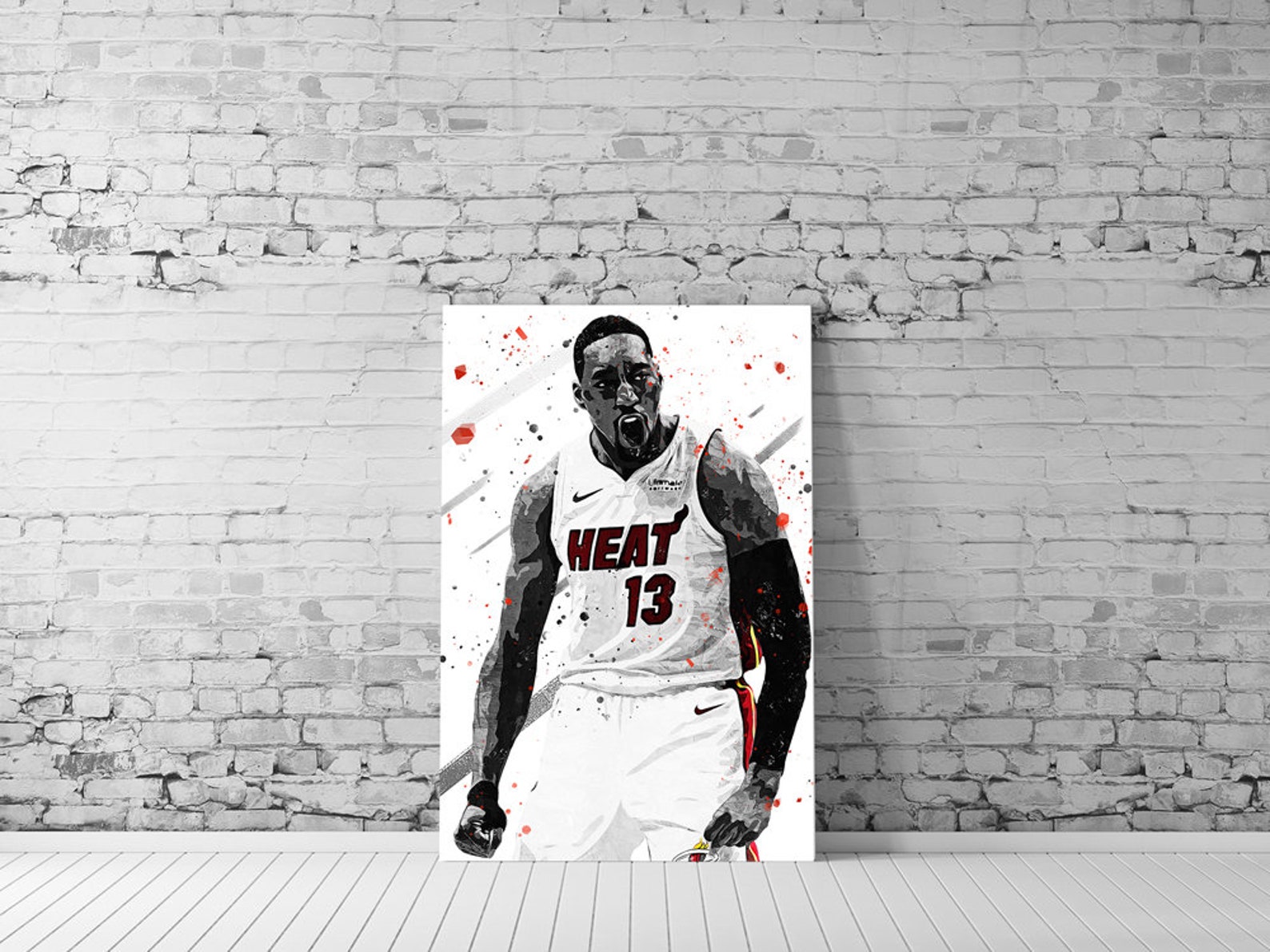 Bam Adebayo Poster / Sports Art Print Basketball Poster Kids | Etsy
