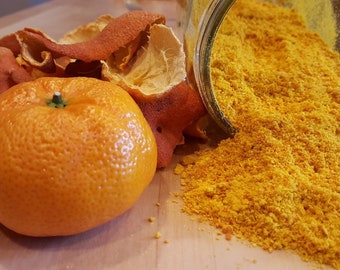 Organic Homemade Pure Orange Peel Powder (1 Oz)