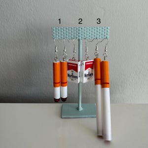 Sigarettendoosje oorbellen