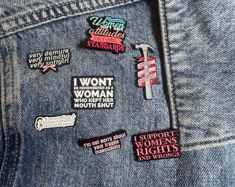 Feminismus Emaille Pin | Feministisches Statement Accessoire