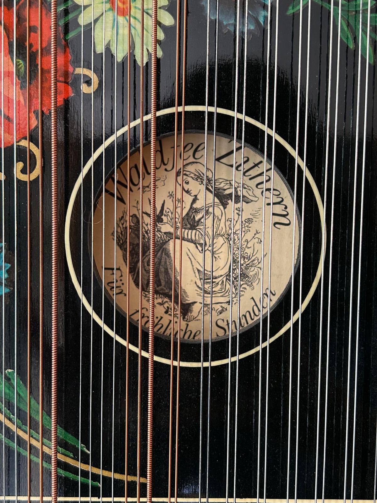 Antique Zither 6 Chord Harp Swiss German Model Waldfee - Etsy