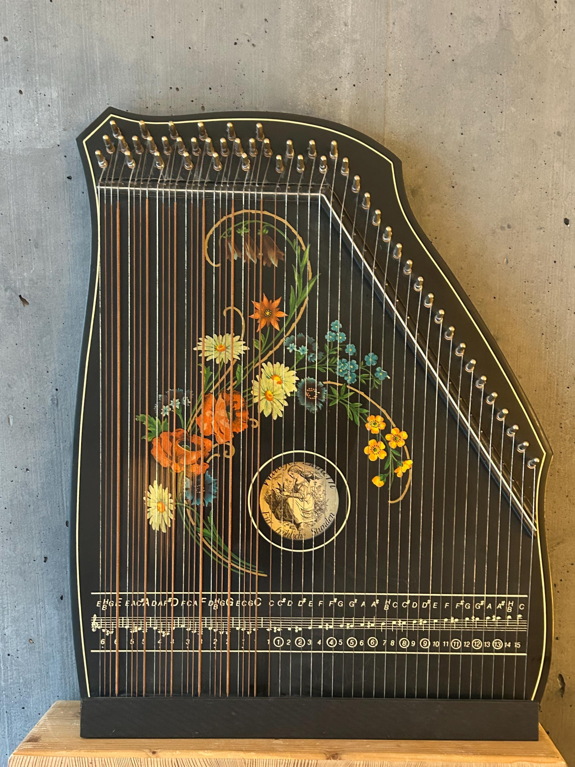 Antique German Zither - Etsy