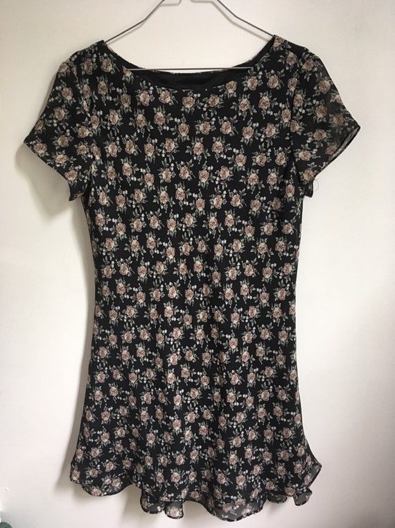 1990s Vintage All That Jazz Flower Liberty Dress