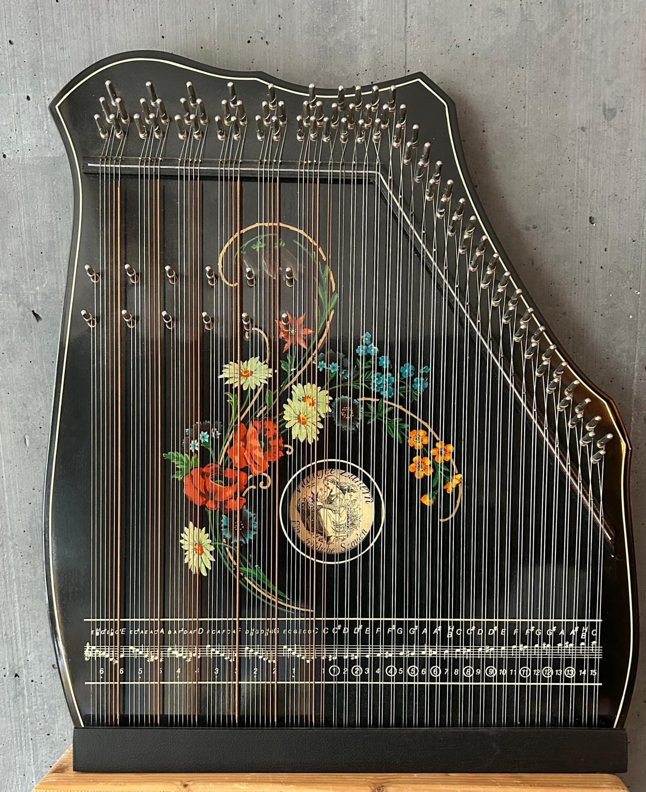 HARPELEIK ZITHER チター ツィター 旧東ドイツ製 アンティーク Antique Zither 6 Chord Harp Swiss German Model Waldfee - Etsy
