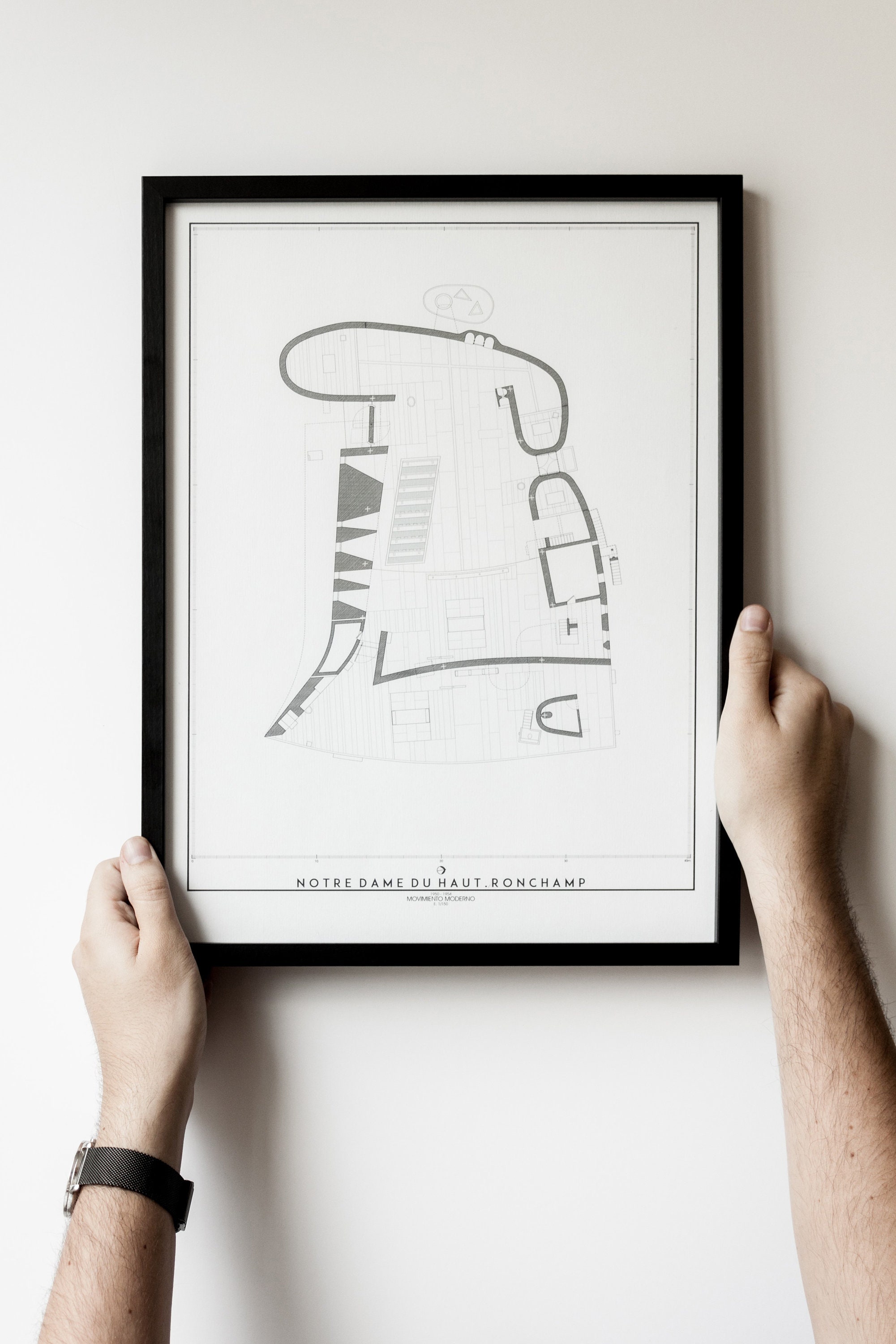 Сhapel in Ronchamp. Le Corbusier DWG, free CAD Blocks download