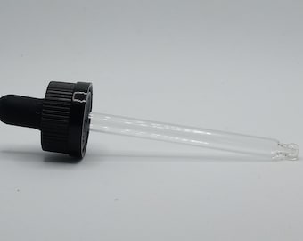 Glass Eye-Dropper Caps Child-Resistant 20mm 12 Pack