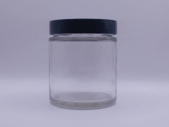 9oz Clear Glass SS Jar 70-400 (25/pk) - Liquid Bottles LLC