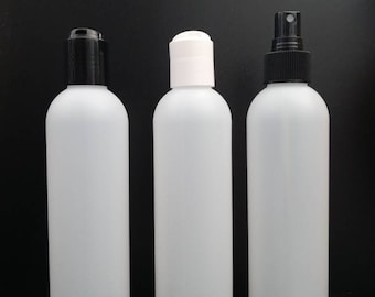 8oz Frosted Bottle with Top 3 pack 6 pack 12 pack 50 pack