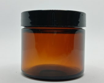2oz Amber Glass Jar with Lid 3 Pack  6 Pack 12 Pack  48 Pack