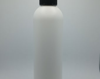 8oz White Plastic Bottle With Spray Mister and Top
