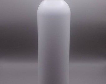 8oz White Plastic Boston Style Bottle With White Dispensing Cap 3 Pack 6 Pack 12 Pack 50 Pack 200 Pack
