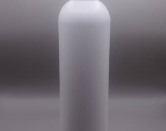 8oz White Plastic Boston Style Bottle With White Dispensing Cap 3 Pack 6 Pack 12 Pack 50 Pack 200 Pack