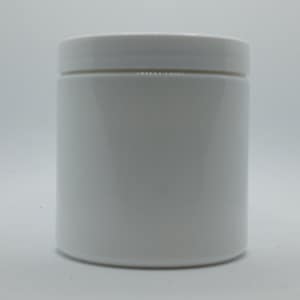 8oz White Plastic Jar & Lid 3 Pack  6 Pack 12 Pack  48 Pack