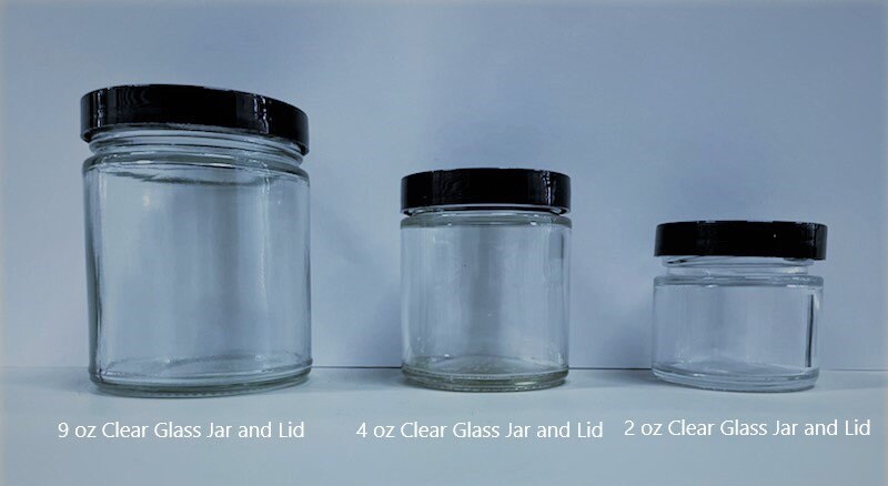 6 2 Oz Amber Glass Jars, Quality Empty Cosmetic Containers