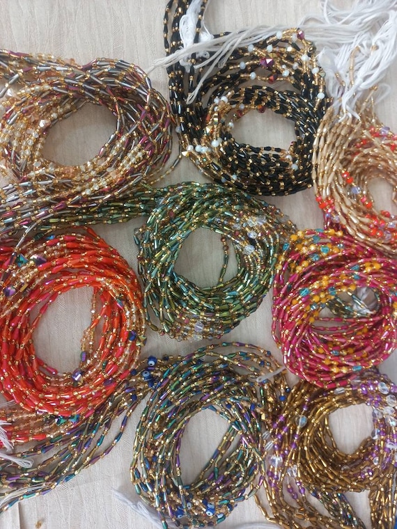 Wholesale - African waistbeads - 20 to 100 Strands - FREE SHIPPING