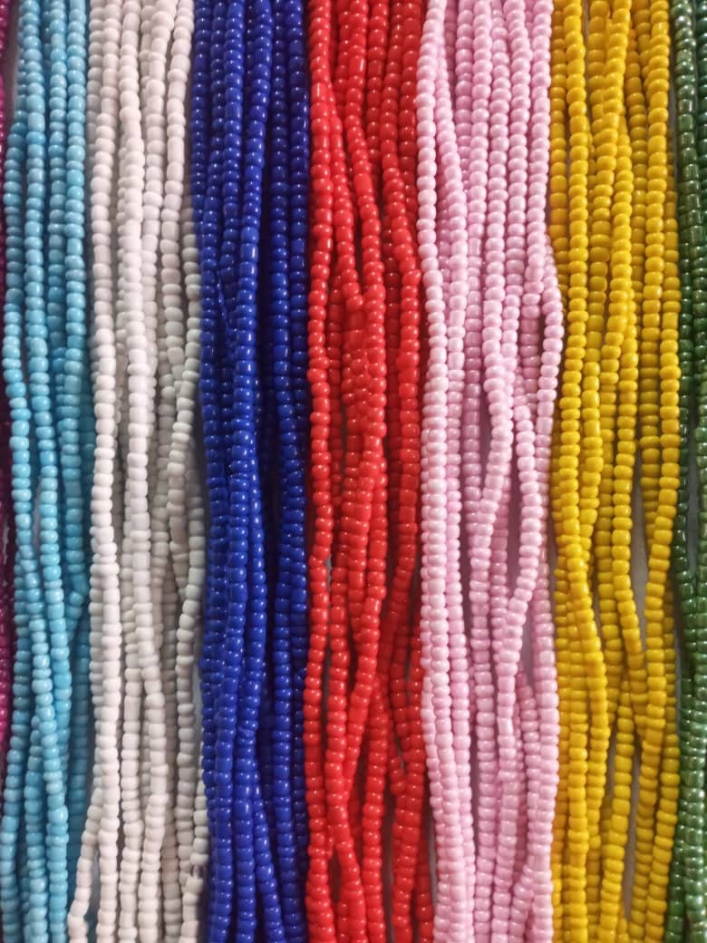WHOLESALE Solid Color Waist Beads 20 Strands Free Shipping | Etsy