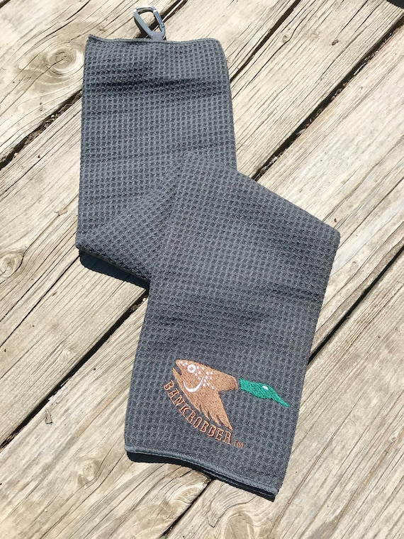 Personalized Fishing Towel, Embroidered by Lindakayscreations. 