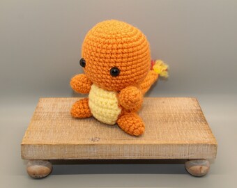 Cute Charmander Amigurumi Homemade Crochet Plush Toy