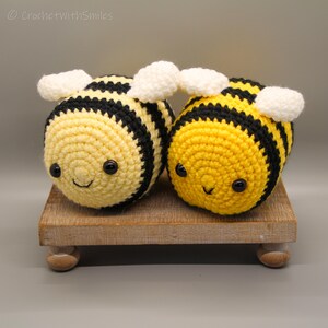 Schattige Bumble Bee amigurumi zelfgemaakte gehaakte knuffel