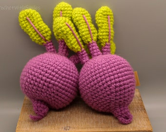Beet Play Kitchen Toy Amigurumi Homemade Crochet Plush