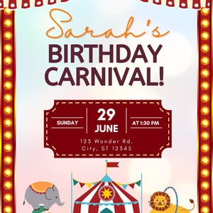 Carnival Invitation