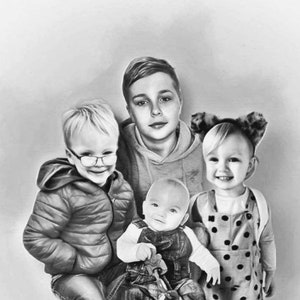 Digitally merged photos, family portrait, loved ones, Christmas gifts, merging memories, blended image, gift for her, Memorial photo,