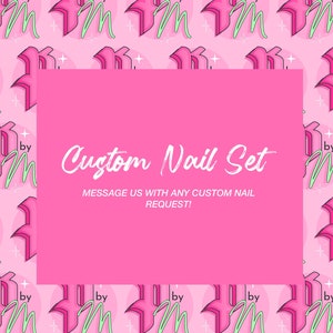 CUSTOM NAIL SET Luxury Press On Nails Glue On Nails Press On Nails Fake Nails Custom Nails Choose Your Design NailsCustom Color image 1