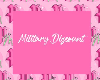 MILITARY DISCOUNT CODE - Message Ue Before Purchase To Get Discount Code