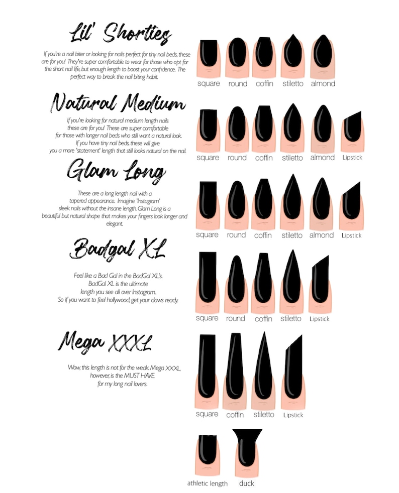 CUSTOM NAIL SET Luxury Press On Nails Glue On Nails Press On Nails Fake Nails Custom Nails Choose Your Design NailsCustom Color image 3