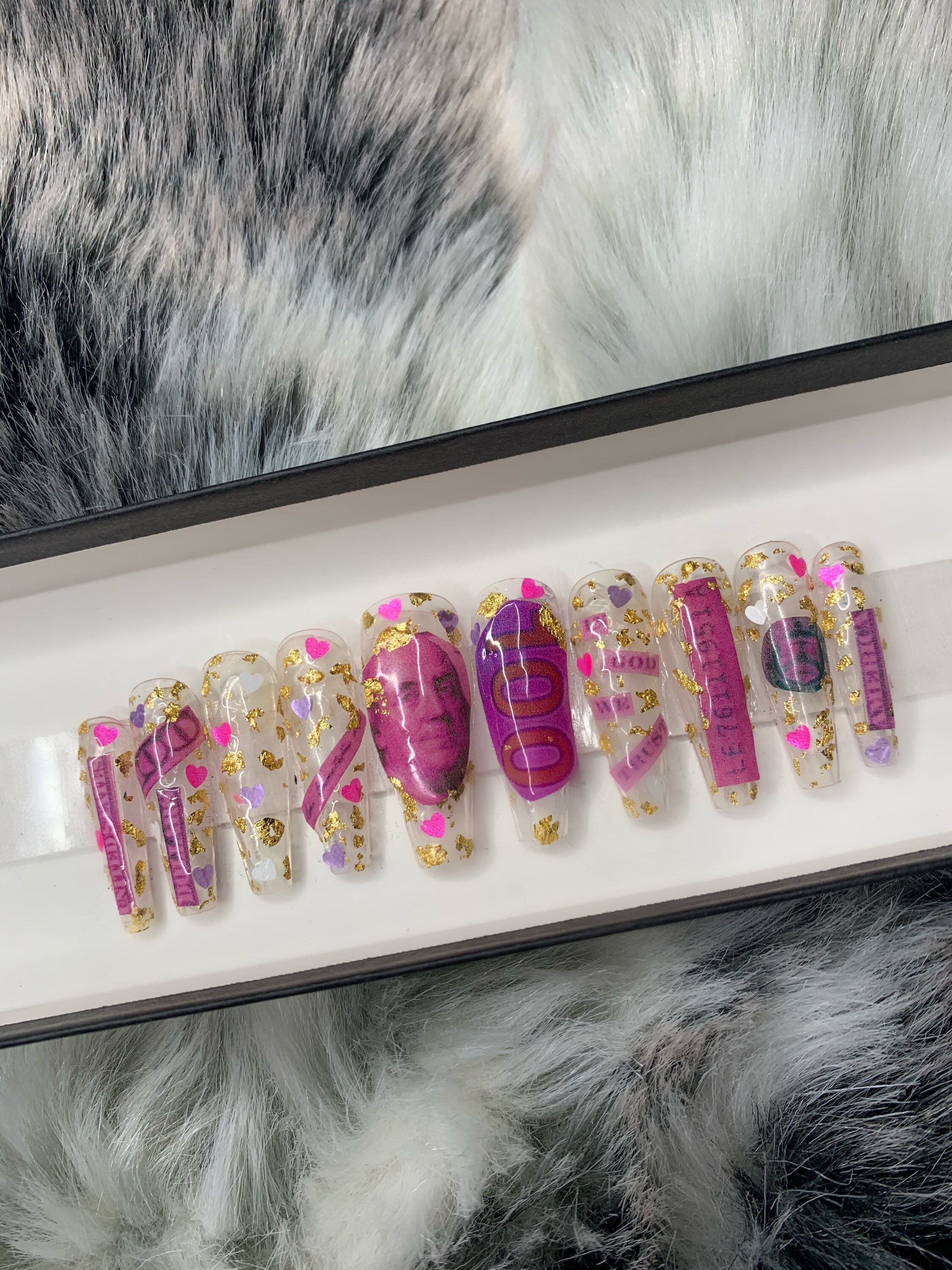 Rich Girl Luxury Press On Nails Glue On Nails Press On Etsy